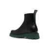 Sponge Sole Leather Zip Boot “Black”