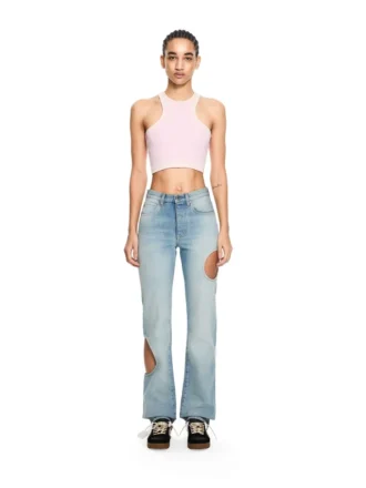 Spray Off Stamp Ribbed Tank Top