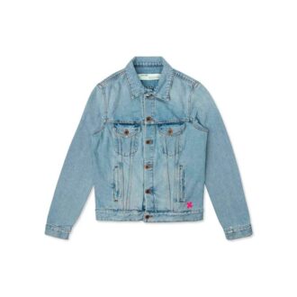 Spray Paint Graffiti Jacket Men Blue