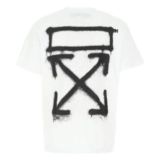 Spray Painting Arrows Sketch Short Sleeve Oversize “White Black”