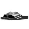 Spray Stripe Slider “Black White”