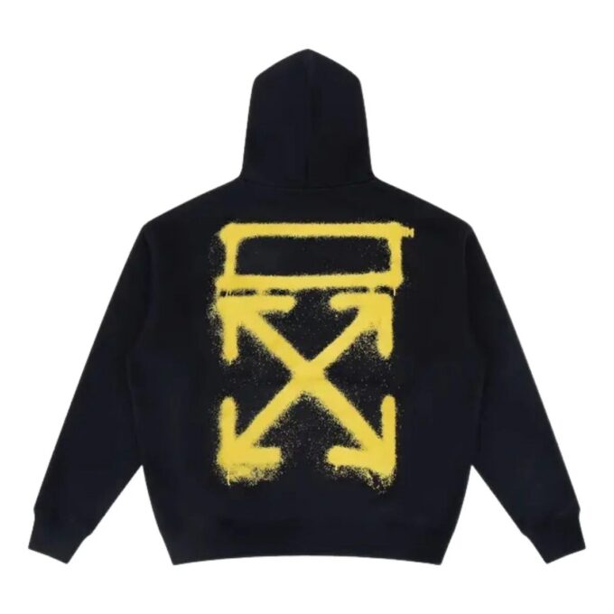 Sprayed Arrow Hoodie “Black”