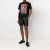 Sprayed Caravaggio Short-Sleeve Slim Tee “Black”