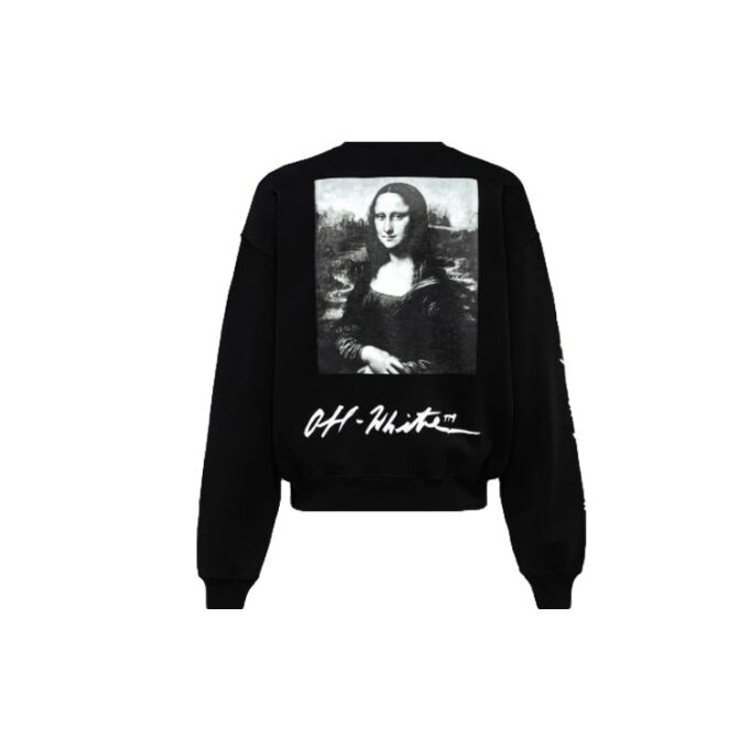 SS19 Back Mens Logo Mona Lisa Round Neck Sweater