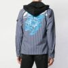 SS19 Diag Zip-up Fleece Men Blue