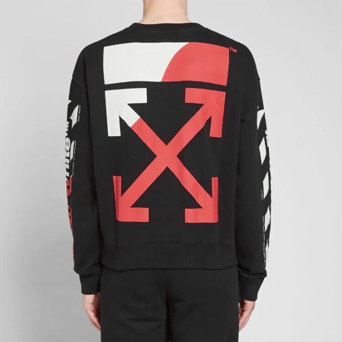SS19 Diagonals Crew Neck Sweater