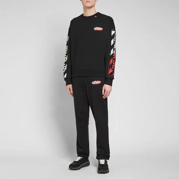 SS19 Diagonals Crew Neck Sweater
