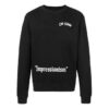SS19 Impressionist Virgil Abloh Slim Crewneck Sweater Black