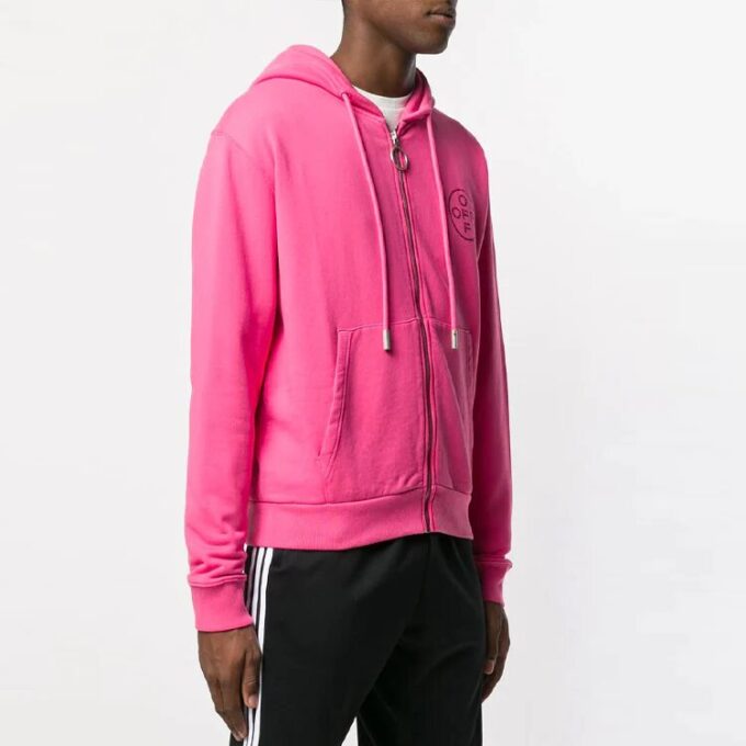 SS19 Logo Hooded Jacket Men Pink
