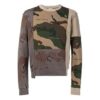 SS19 Printing Cotton Pullover Fleece Men Camo