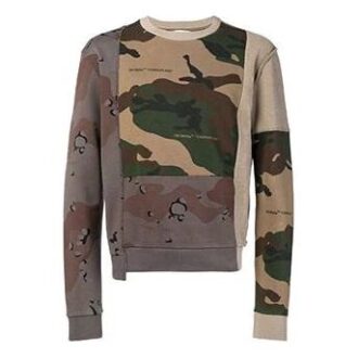 SS19 Printing Cotton Pullover Fleece Men Camo
