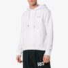 SS19 Printing Drawstring Printing Cotton Fleece Men White