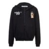 SS19 Printing Hooded Fleece Men Black