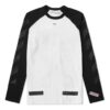 SS19 raglan sleeve Colorblock Arrow Long Sleeves Ordinary Version White