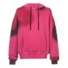 SS19 spray Cotton Hooded Fleece Men Pink