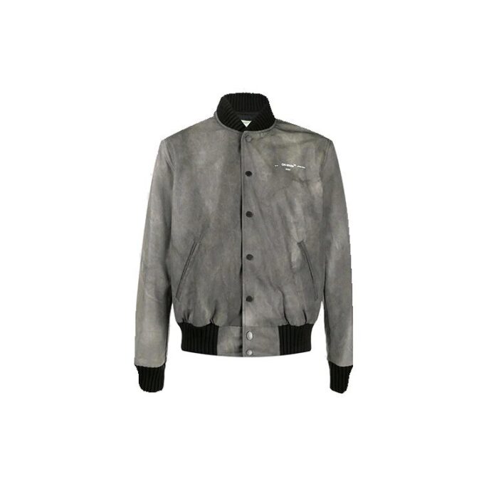 SS20 Airport Arrow Printing Jacket Men Grey