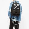 SS20 Airport Tape Black Backpack Arrow Print Backpack Black
