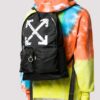 SS20 Airport Tape Black Backpack Arrow Print Backpack Black