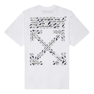 SS20 Arrows Logo Print Oversized T-Shirt “White”