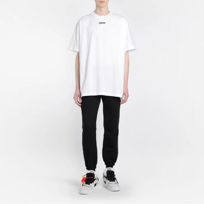 SS20 Arrows Logo Print Oversized T-Shirt “White”