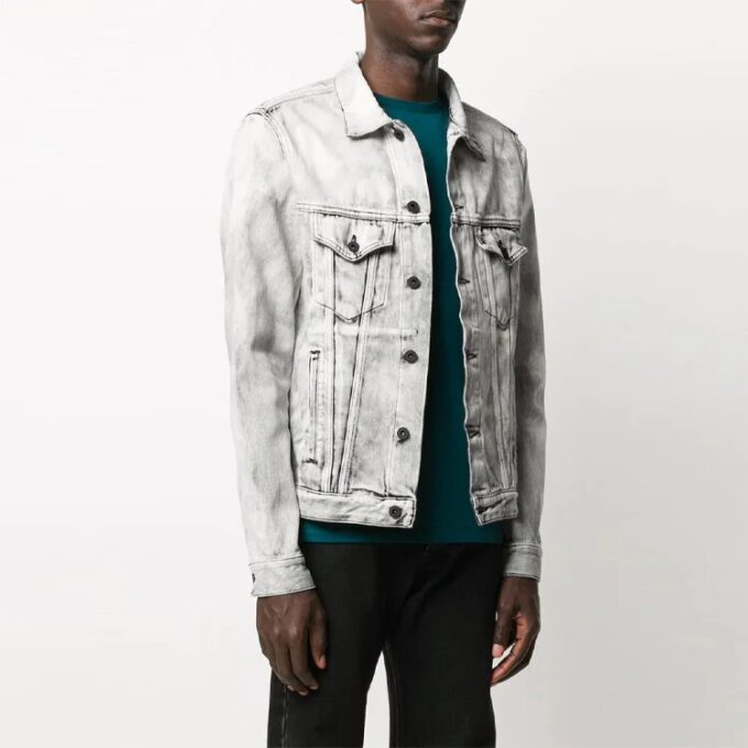 SS20 Arrows Printing Jacket Men Grey