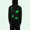 SS20 Black Hooded Sweatshirt Back Arrows Sketch Mens Logo Normal Fit Sweater