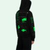 SS20 Black Hooded Sweatshirt Back Arrows Sketch Mens Logo Normal Fit Sweater