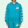 SS20 Hooded Sweatshirt Men Blue