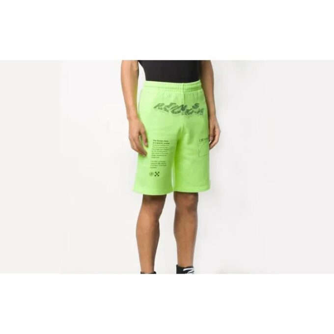 SS20 Mens Cotton 3D Pencil Bermuda Fluorescence