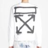 SS20 Spray Paint Effect Mens Logo Long Sleeve Round Neck Sweatshirt