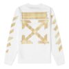 SS20 Tape Arrows Printing Long Sleeve Men White