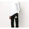 SS20 Tape Arrows Printing Long Sleeve Men White