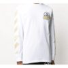 SS20 Tape Arrows Printing Long Sleeve Men White