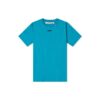 SS20 Wavy Line White Printing Loose Men Blue