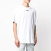 SS20 Wavy Line White Short Sleeve Oversize