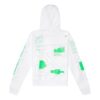 SS20 White Hooded Sweatshirt Back Arrows Sketch Mens Logo Normal Fit Sweater