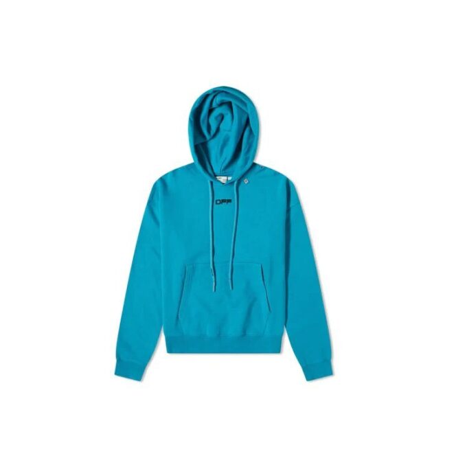 SS20 White Wavy Logo Printing Loose Men Blue