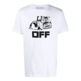 SS21 Alphabet Logo Printing Short Sleeve White
