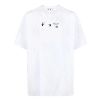 SS21 Alphabet Printing Short Sleeve Loose Fit White