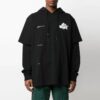 SS21 Alphabet Printing Sleeve Loose Fit Black