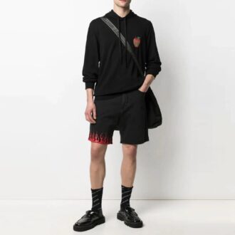 SS21 Apple Arrow Solid Color Loose Fit Black