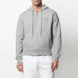 SS21 Arrow Embroidered Zipper Slim Fit Version Gray
