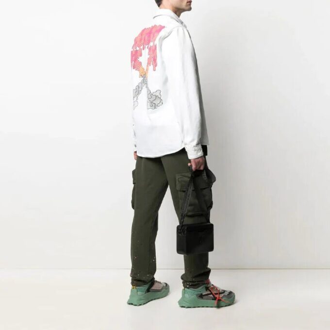 SS21 Arrow Logo Denim Jacket Version White