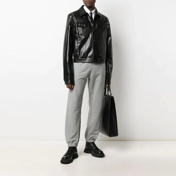 SS21 Arrow Logo Slim Fit Sports Pants Loose Fit Gray