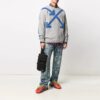 SS21 Arrow Pattern Round Neck Pullover Gray
