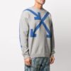 SS21 Arrow Pattern Round Neck Pullover Gray