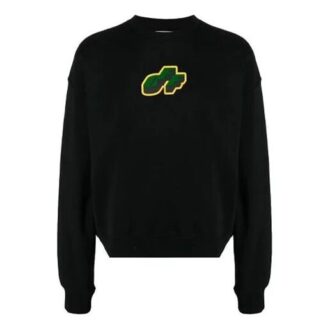 SS21 Arrow Pattern Sports Long Sleeves Loose Fit Black