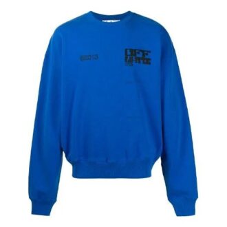 SS21 Arrow Pattern Sports Long Sleeves Loose Fit Blue