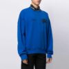 SS21 Arrow Pattern Sports Long Sleeves Loose Fit Blue