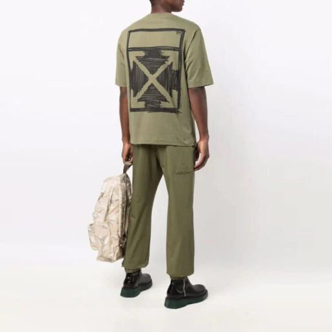 SS21 Arrow Printing Logo Short Sleeve Ordinary Version Green